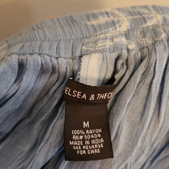 Chelsea & Thedore Bohemian Dusty Blue Maxi Skirt - Picture 5 of 7